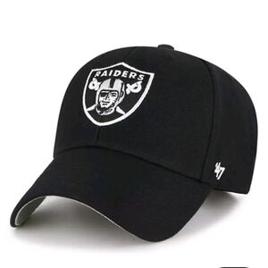 Las Vegas Raiders 47 Brand MVP Adjustable Hat Cap Black